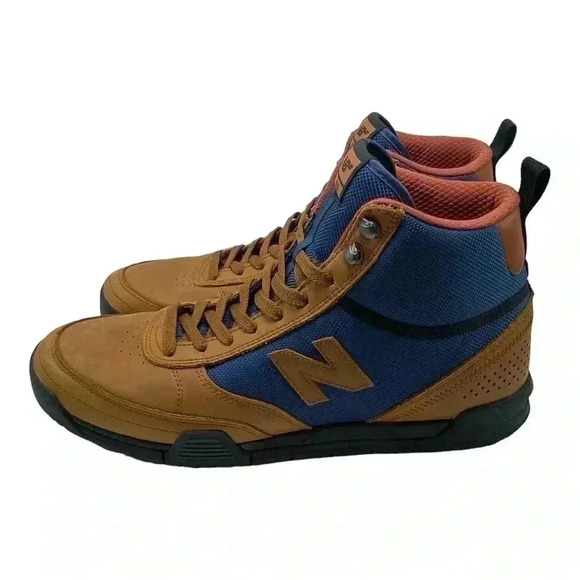 New Balance Numeric 440 High Trail workwear boots Brown Navy NM440TRA size 11.5 - Picture 2 of 7